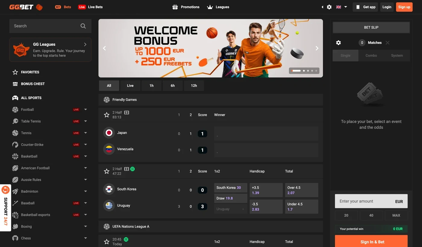 GGBET Slovenija: športne stave